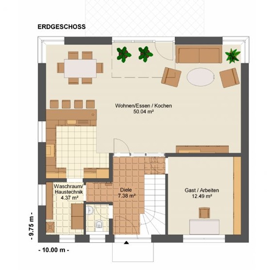 德国小住宅平面图设计