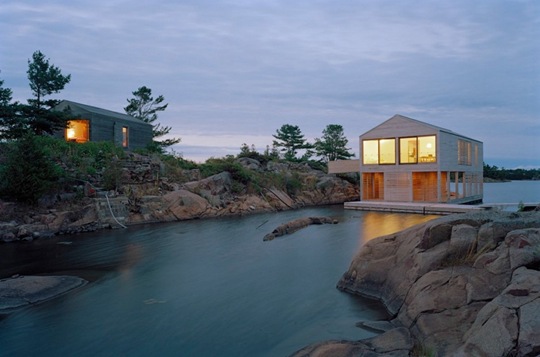 加拿大创新别墅-河流上的房子